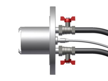 Aplisens S-TK-P Flanged seals with extended diaphragmand direct diaphragm and cleaning system 